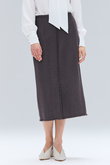 MULLIN / ウールツイードフロントベントスカート