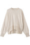 LA MONNAIE（ラ モネ）/モヘヤMIXクルーネックニット ベイジ，/BEIGE， Bone