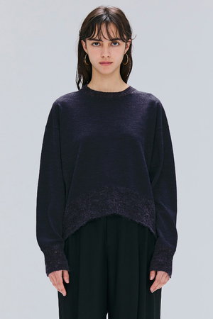 ベイジ，/BEIGE，のLA MONNAIE（ラ モネ）/モヘヤMIXクルーネックニット(110300/110301)