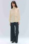 STOW / パフスリーブボウタイブラウス ベイジ，/BEIGE，