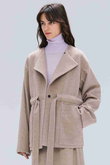 LABBOCK / ウール混2WAYショートコート