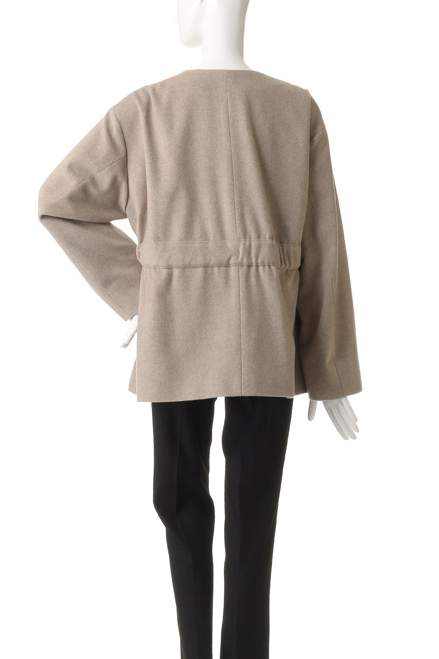 BEIGE，(ベイジ，)｜LABBOCK / ウール混2WAYショートコート/Taupe の