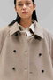LABBOCK / ウール混ラグランステンカラーコート ベイジ，/BEIGE，