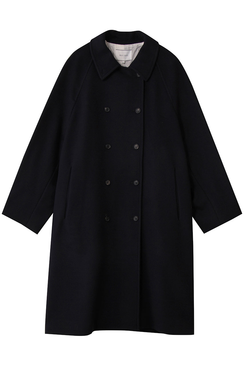 LABBOCK / ウール混ラグランステンカラーコート