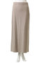 MONTAIGNE / イージーウエストウールロングスカート ベイジ，/BEIGE，