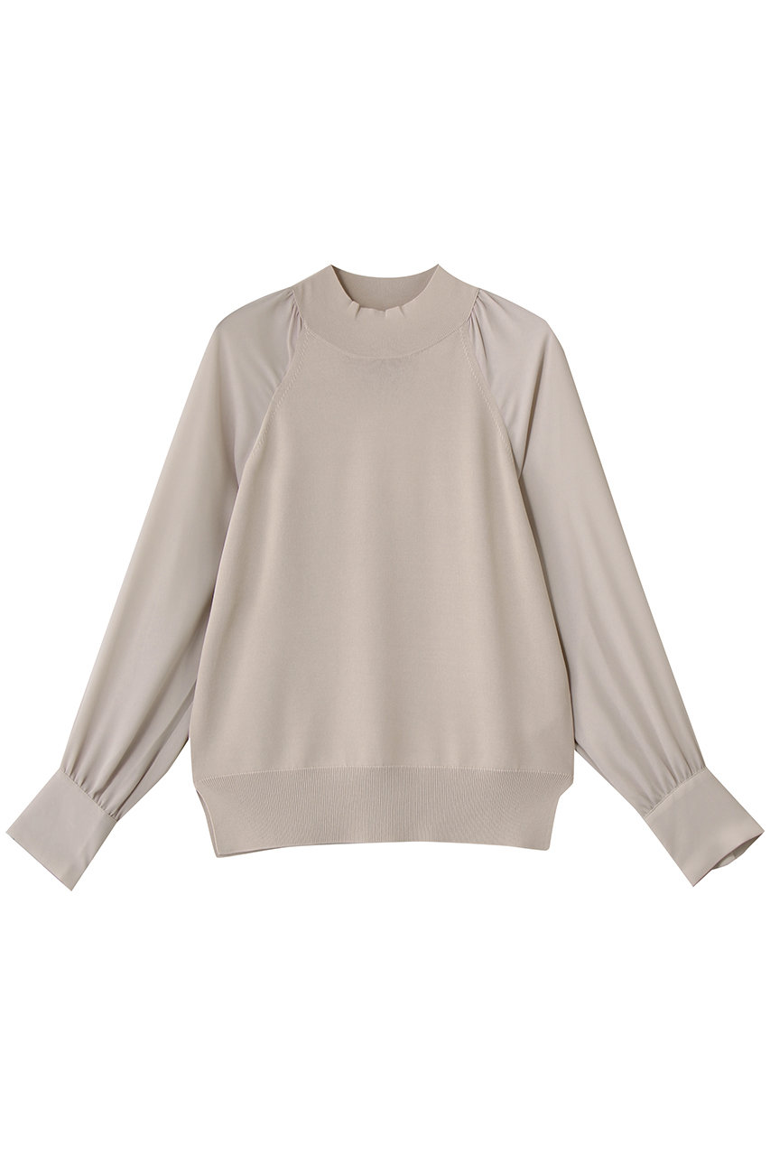 LECERF(ルセルフ)/異素材ドッキングストレッチニット