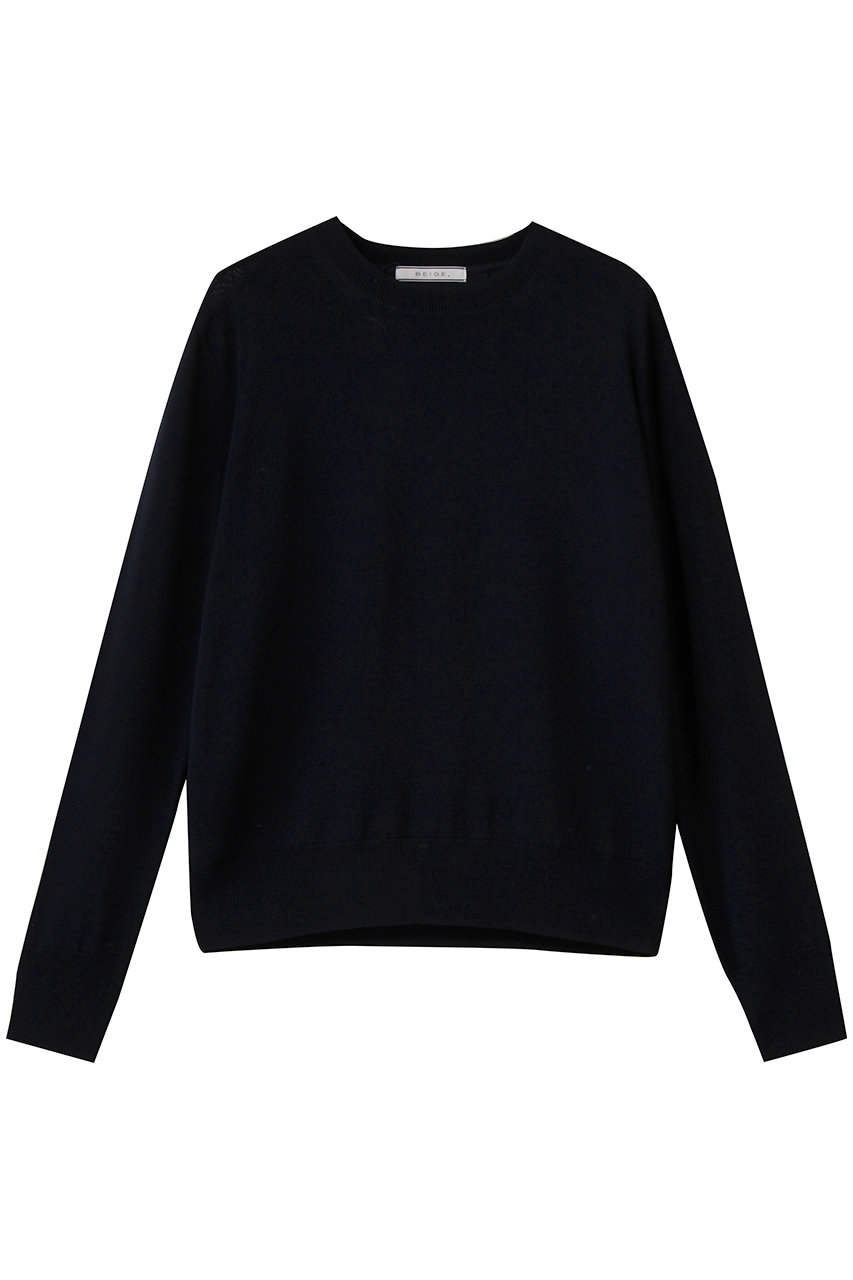 LECERF(ルセルフ)/異素材バックシアーストレッチニット