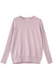 WILLOW（ウィロウ）/ストレッチクルーネックリブニット ベイジ，/BEIGE， Lilac