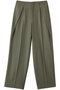 TERNES（テルヌ）/変形タックウールワイドパンツ ベイジ，/BEIGE， L.Khaki