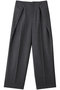 TERNES（テルヌ）/変形タックウールワイドパンツ ベイジ，/BEIGE， Md.Gray