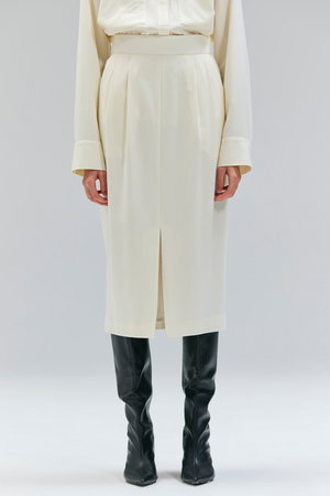 ベイジ，/BEIGE，のTERNES（テルヌ）/2タックウールスカート(110700/110703)