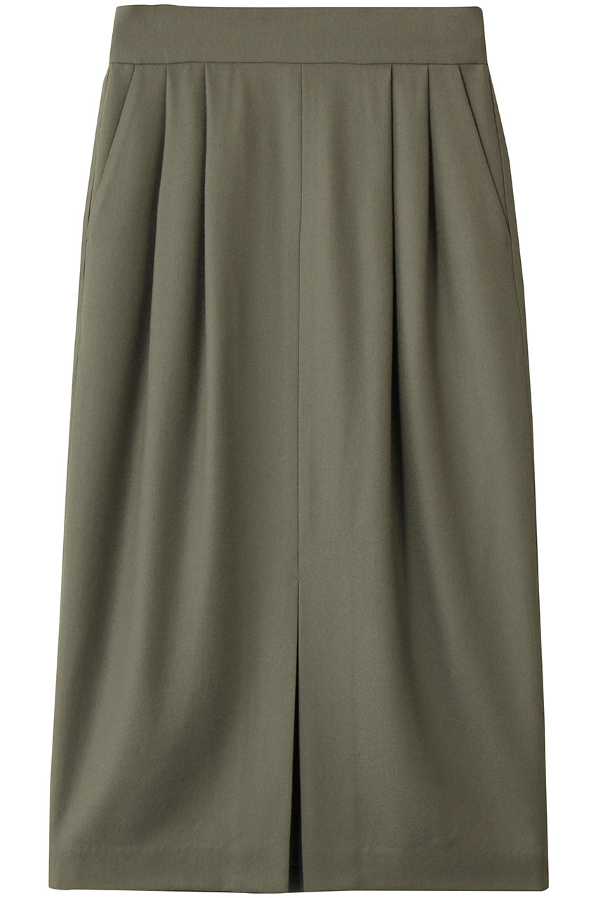 ベイジ，/BEIGE，のTERNES（テルヌ）/2タックウールスカート(L.Khaki/SKCWGW0409)