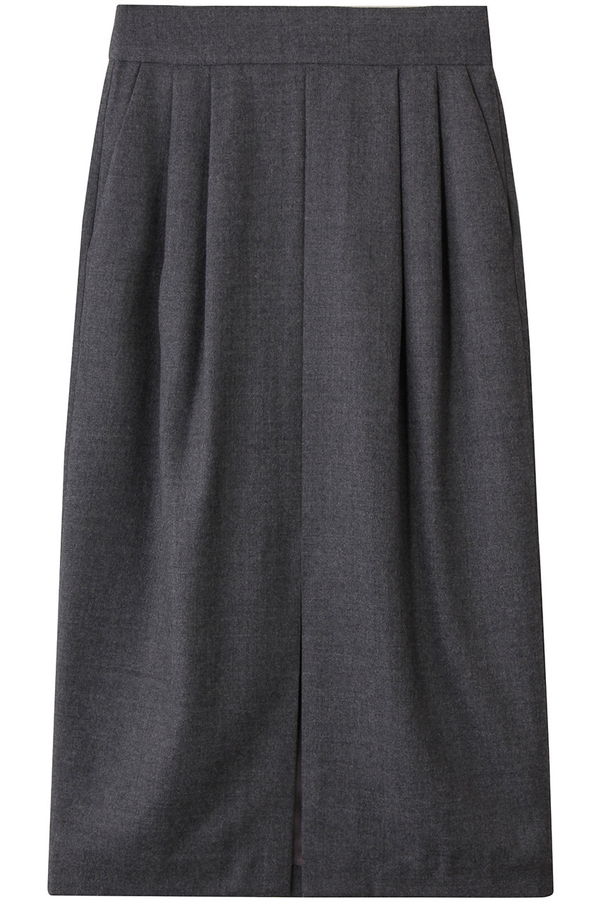 BEIGE, TERNES(テルヌ)/2タックウールスカート (Md.Gray, 4) ベイジ, ELLE SHOP BEIGE, TERNES(テルヌ)/2タックウールスカート (Md.Gray, 4) ベイジ, ELLE SHOP