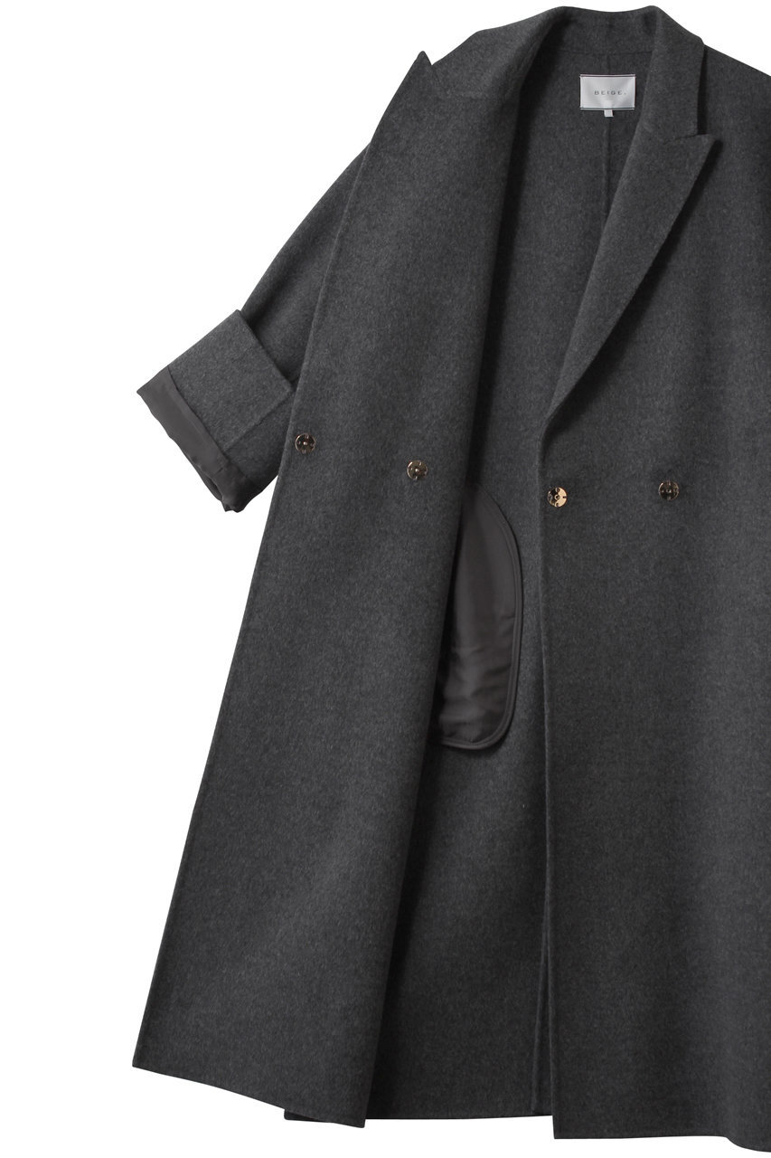 BEIGE，(ベイジ，)｜ZION / ウールロングチェスターコート/Ecru の通販