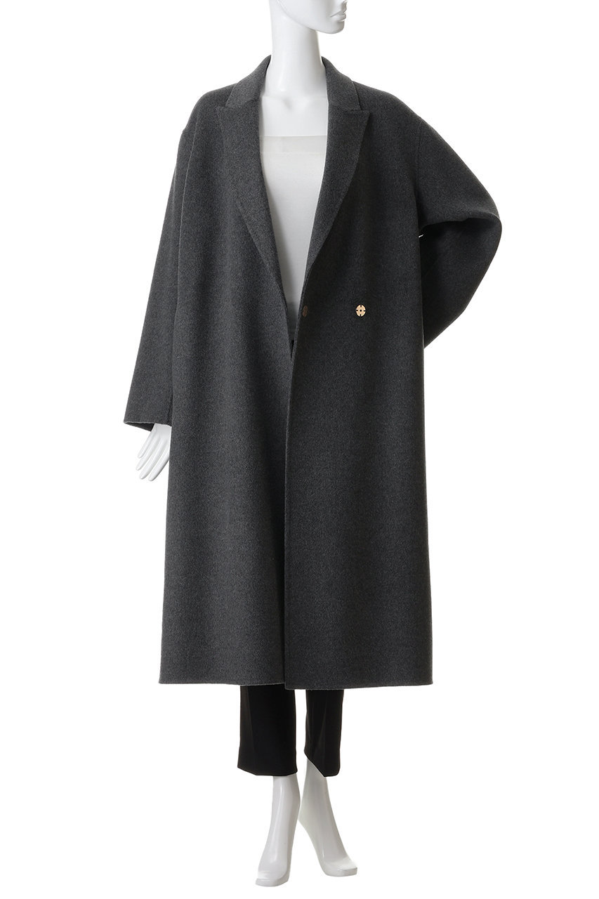 新品✨高級感 ベイジ BEIGE, ウール チェスターコート ベルト ロング ベイジ, BEIGE, ZION / ウールロングチェスターコート （Camel