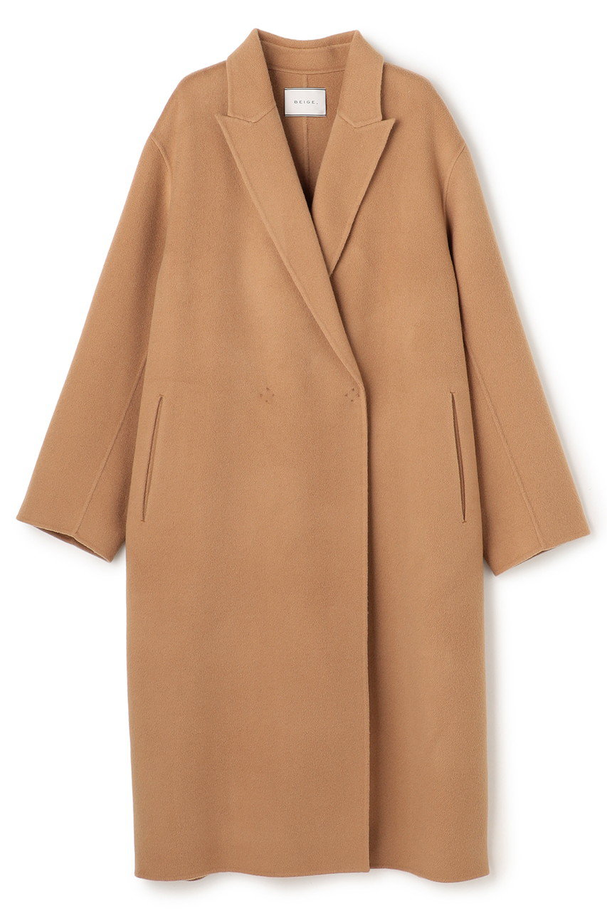ベイジ，/BEIGE，の【予約販売】ZION / ウールロングチェスターコート(Camel/COCWGW0500)