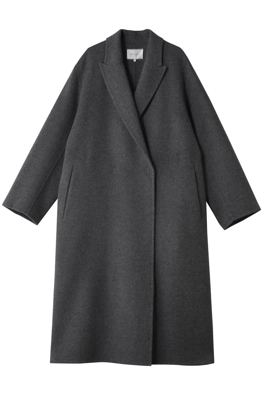 ベイジ，/BEIGE，の【予約販売】ZION / ウールロングチェスターコート(Charcoal/COCWGW0500)