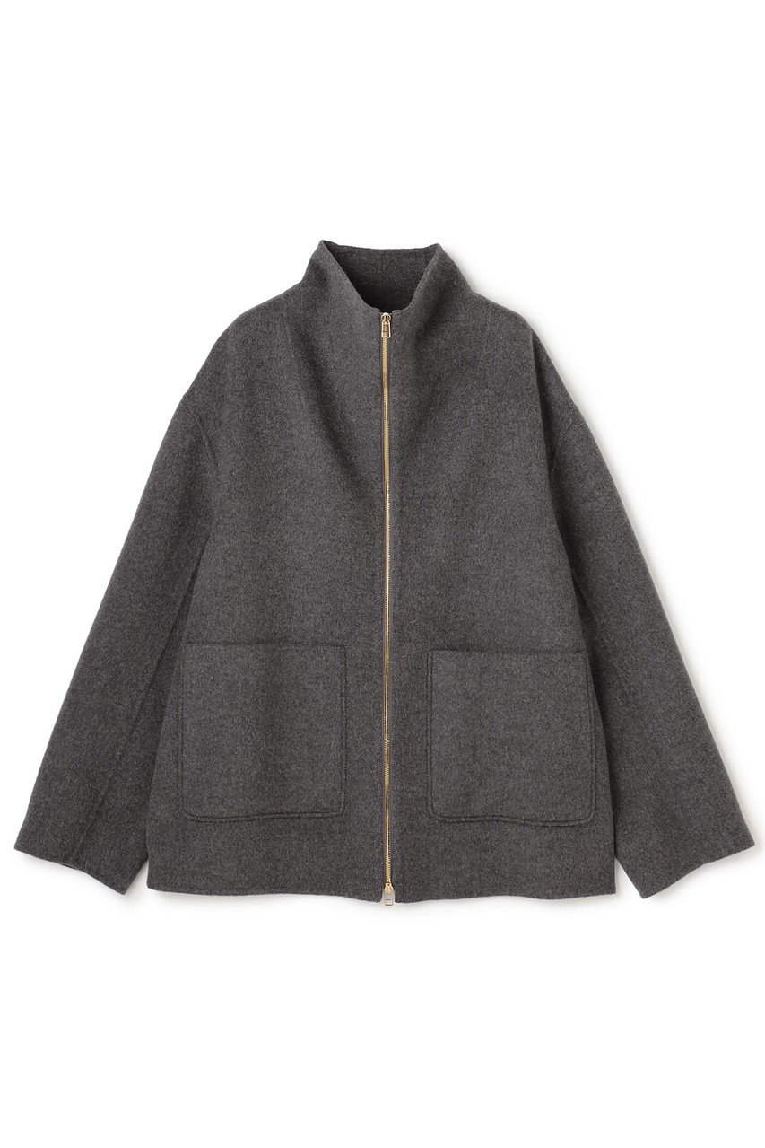 ZION / ウールスタンドカラーショートコート