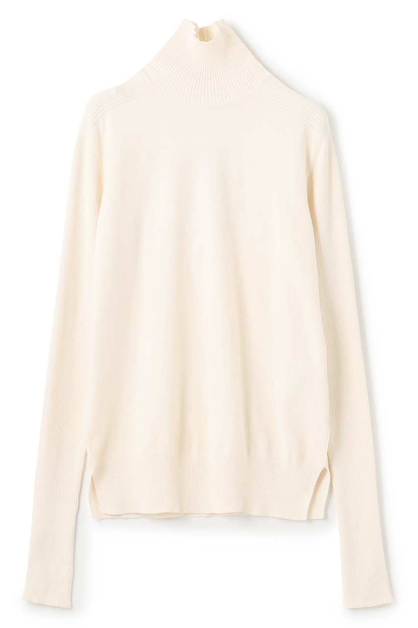 BEIGE， WILLOW / サムホールハイネックニット (Ecru, 4) ベイジ， ELLE SHOP