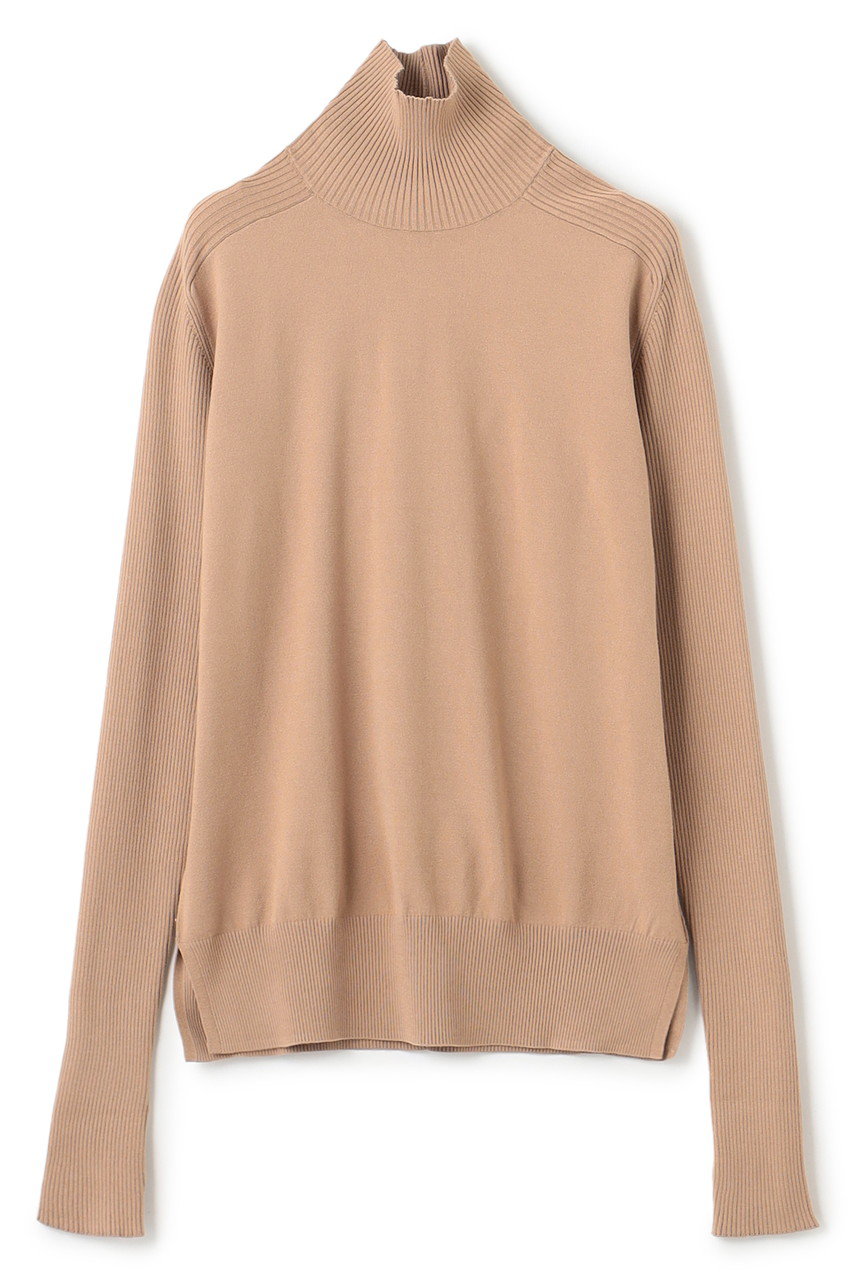 BEIGE， WILLOW / サムホールハイネックニット (Milk Tea, 4) ベイジ， ELLE SHOP
