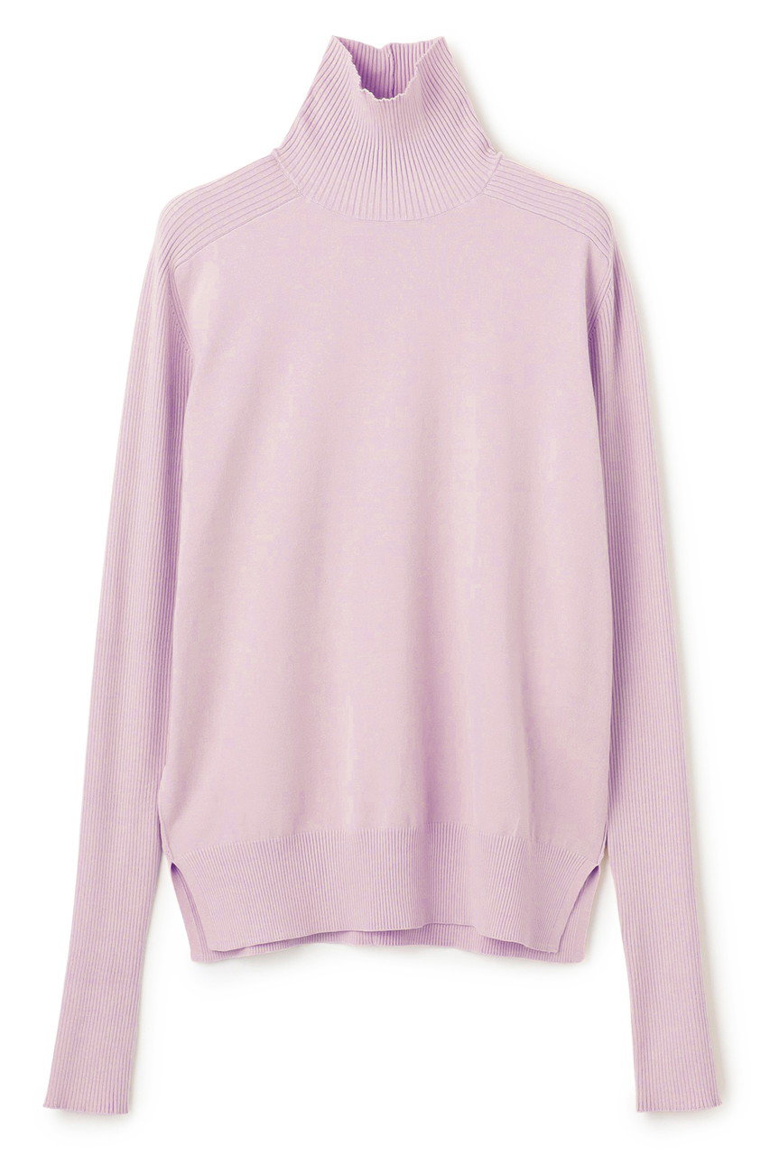 BEIGE， WILLOW / サムホールハイネックニット (Lilac, 4) ベイジ， ELLE SHOP