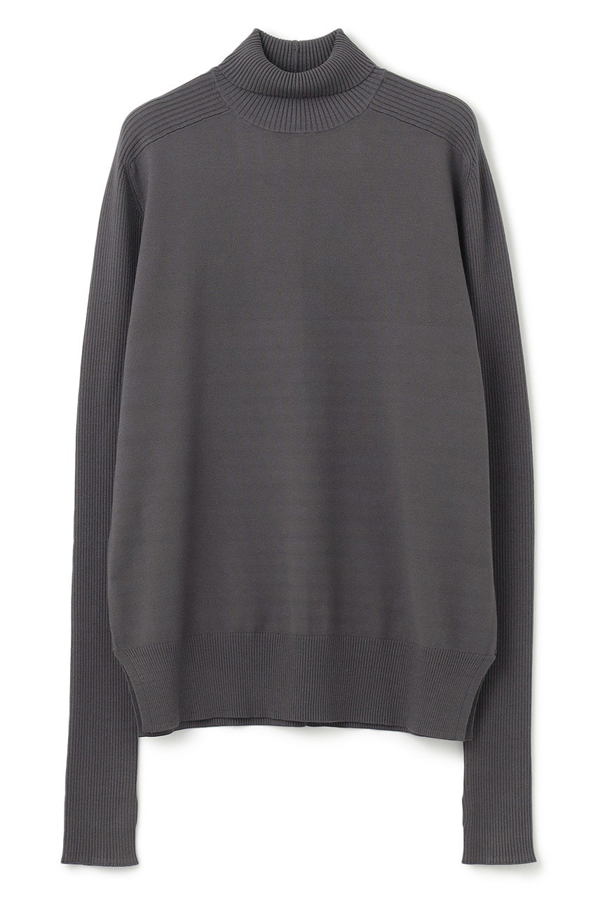 BEIGE， WILLOW / サムホールハイネックニット (Warm Gray, 4) ベイジ， ELLE SHOP