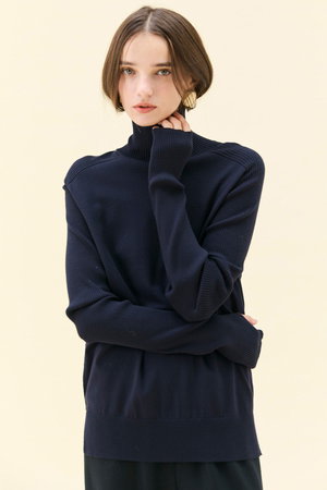 ベイジ，/BEIGE，のWILLOW / サムホールハイネックニット(110300/110301)