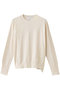 WILLOW / アシンメトリーレースクルーネックニット ベイジ，/BEIGE， Ecru