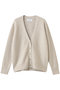 AMARILLO / スパンコールフォックスニットカーディガン ベイジ，/BEIGE， Taupe