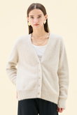 AMARILLO / スパンコールフォックスニットカーディガン