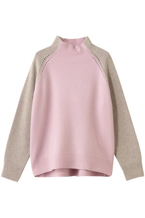 ベイジ，/BEIGE，のRULE（ルール）/ウールカシミヤバイカラーハイネックニット(110300/110301)