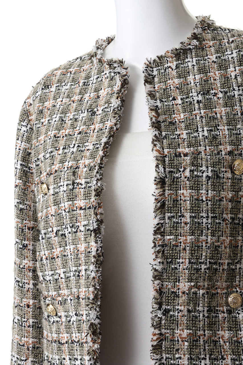 BEIGE，(ベイジ，)｜BERYL / ファンシーツイードノーカラージャケット