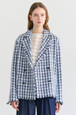 ベイジ，/BEIGE，の【予約販売】BERYL / ファンシーツイードダブルジャケット/(110800/110801)