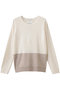 DEMING（デミング）/ニット ベイジ，/BEIGE， Off × Taupe
