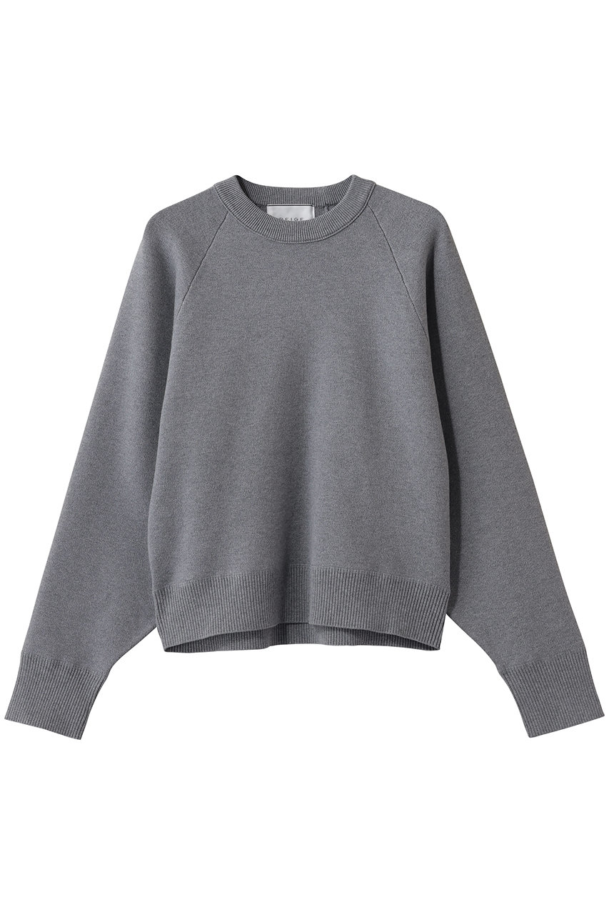 ベイジ，/BEIGE，のTAFT（タフト）/コットンカシミヤスウェットニット(L.Gray/KRCWGW0406)