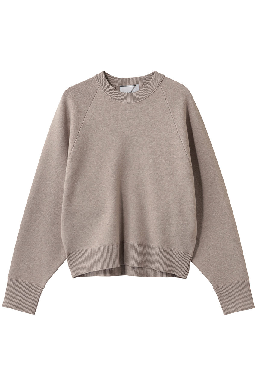 ベイジ，/BEIGE，のTAFT（タフト）/コットンカシミヤスウェットニット(Taupe/KRCWGW0406)