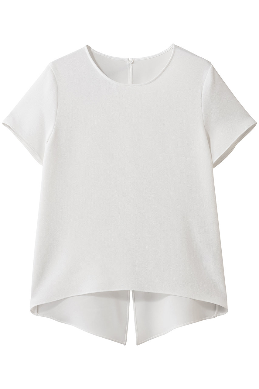 ベイジ，/BEIGE，のSHELBY（シェルビー）/クルーネックショートスリーブブラウス(White/BLCWLS0761)