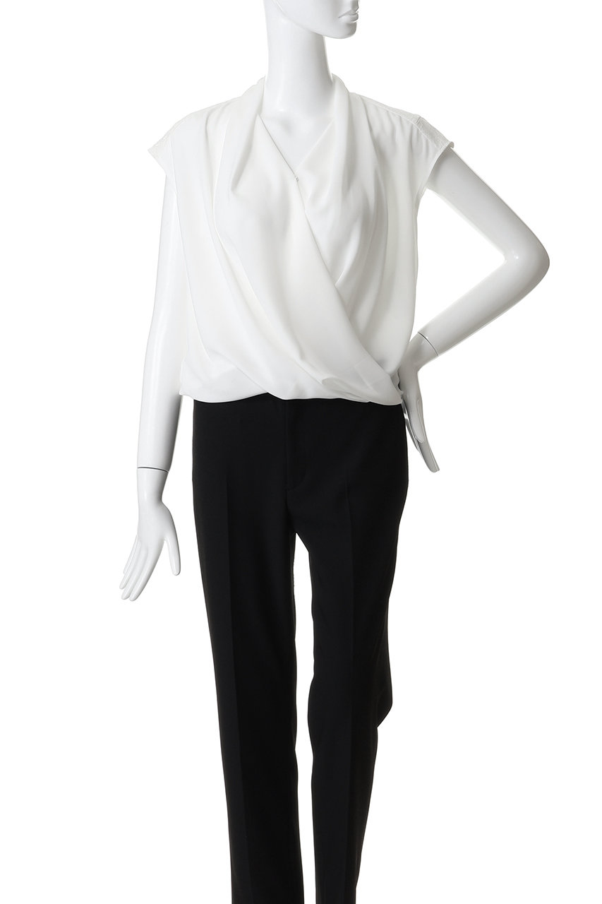 BEIGE，(ベイジ，)｜OLIVE（オリーブ）/カシュクールブラウス/White の