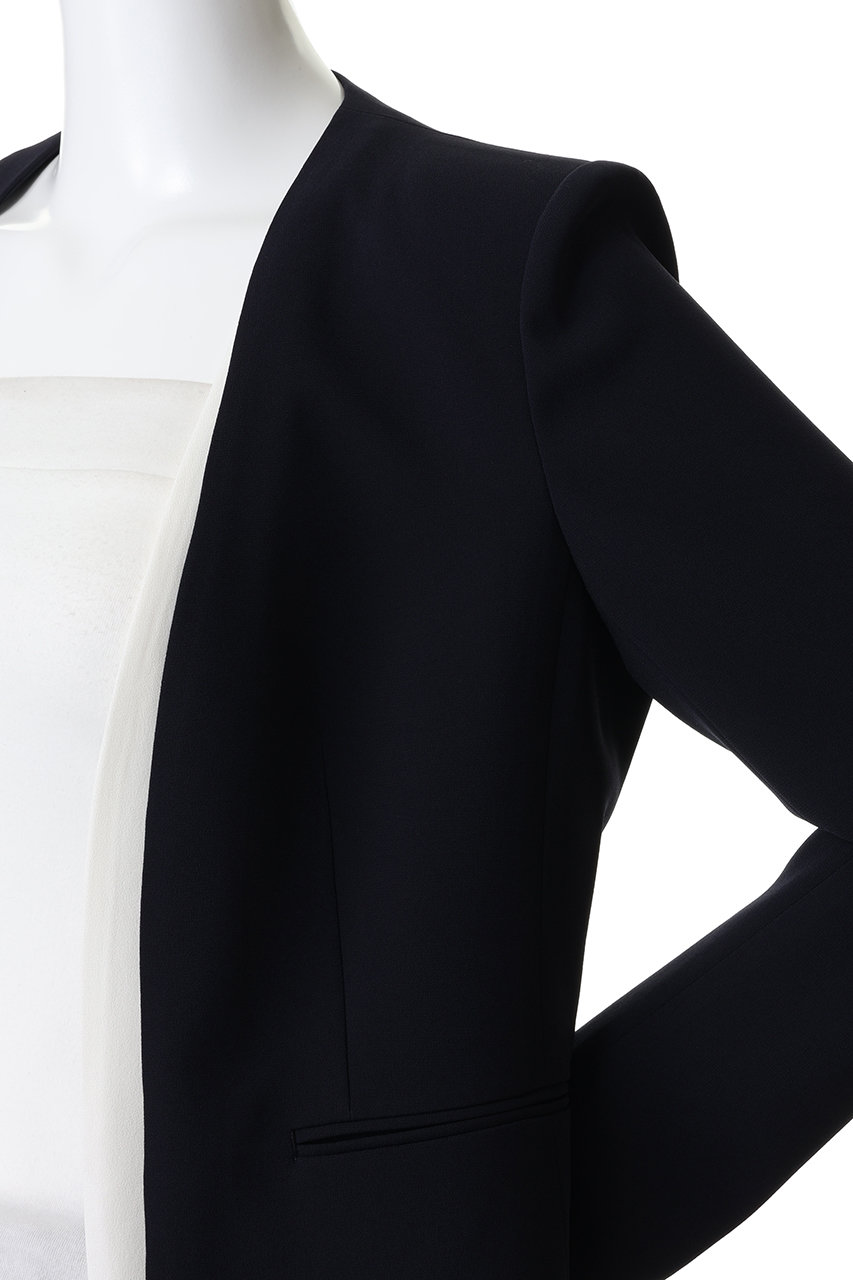 BEIGE，(ベイジ，)｜CINDY（シンディ）/ダブルカラージャケット/White