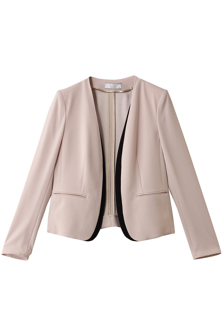 ベイジ，/BEIGE，のCINDY（シンディ）/ダブルカラージャケット(Nude x Black/JKCWLS0718)