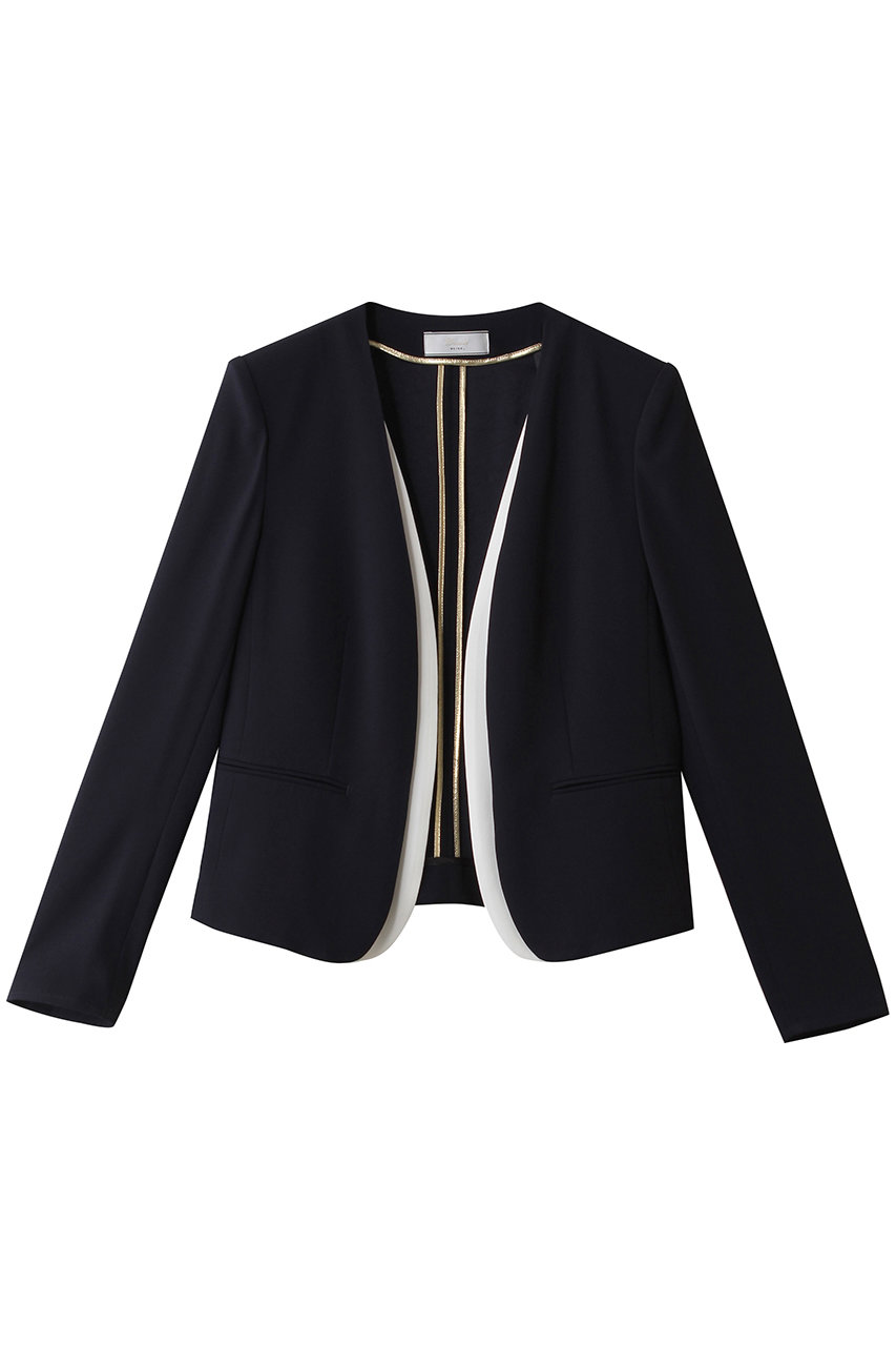 ベイジ，/BEIGE，のCINDY（シンディ）/ダブルカラージャケット(Navy x White/JKCWLS0718)