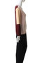 CHLOR（クロー）/ウールシルク配色クルーネックニット ベイジ，/BEIGE，