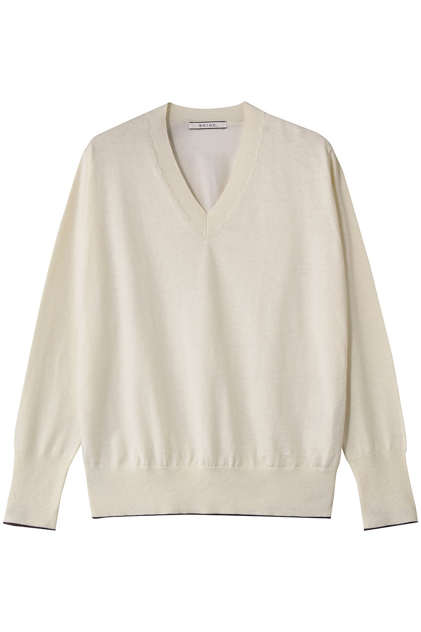 ベイジ，/BEIGE，のCHLOR（クロー）/ニット(Ecru/KRCWLS0102)