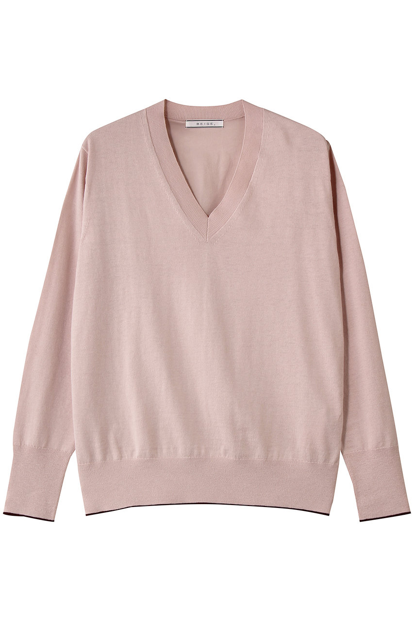 ベイジ，/BEIGE，のCHLOR（クロー）/ニット(Pink/KRCWLS0102)