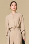 SPHENE（スフェーン）/スタンドカラープルオーバーブラウス ベイジ，/BEIGE，