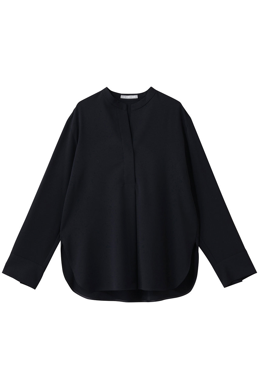 ベイジ，/BEIGE，のSPHENE（スフェーン）/スタンドカラープルオーバーブラウス(Navy/BLCWLS0103)