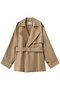 VESZELYITE（ベゼライト）/ラップショートトレンチコート ベイジ，/BEIGE， Camel