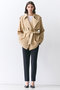 VESZELYITE（ベゼライト）/ラップショートトレンチコート ベイジ，/BEIGE，