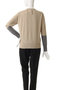 CHLOR（クロー）/ウールシルク配色クルーネックカーディガン ベイジ，/BEIGE，
