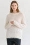 WERNER（ウェルネル）/ファンシーヤーンヘアリーニットプルオーバー ベイジ，/BEIGE，